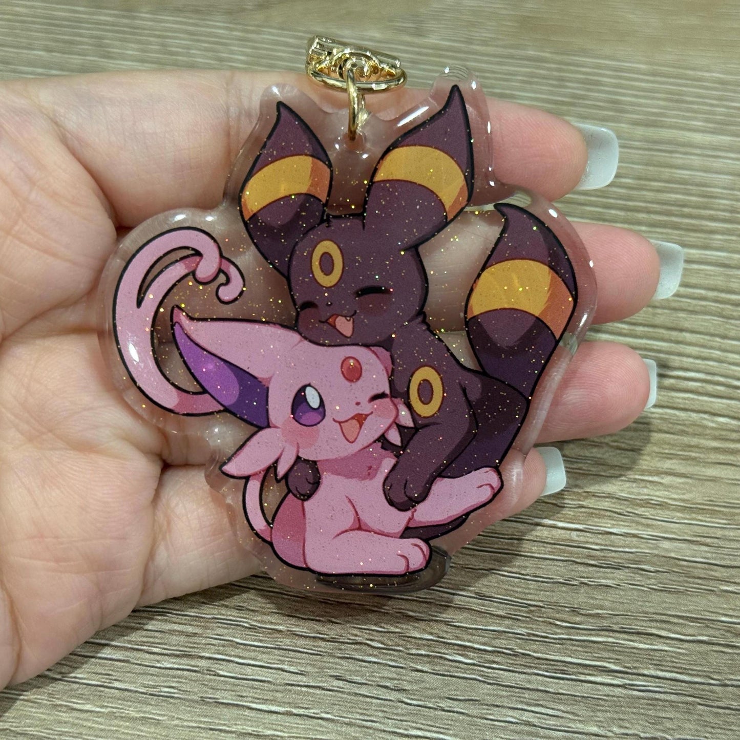 Umbreon Espeon 3" Acrylic Keychain
