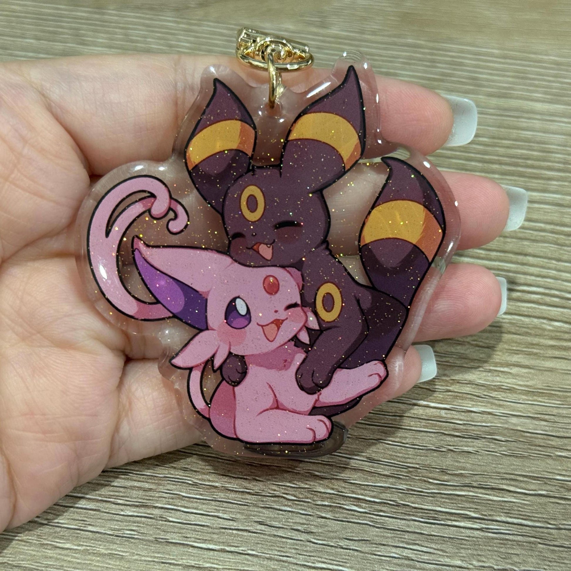 Umbreon Espeon 3" Acrylic Keychain
