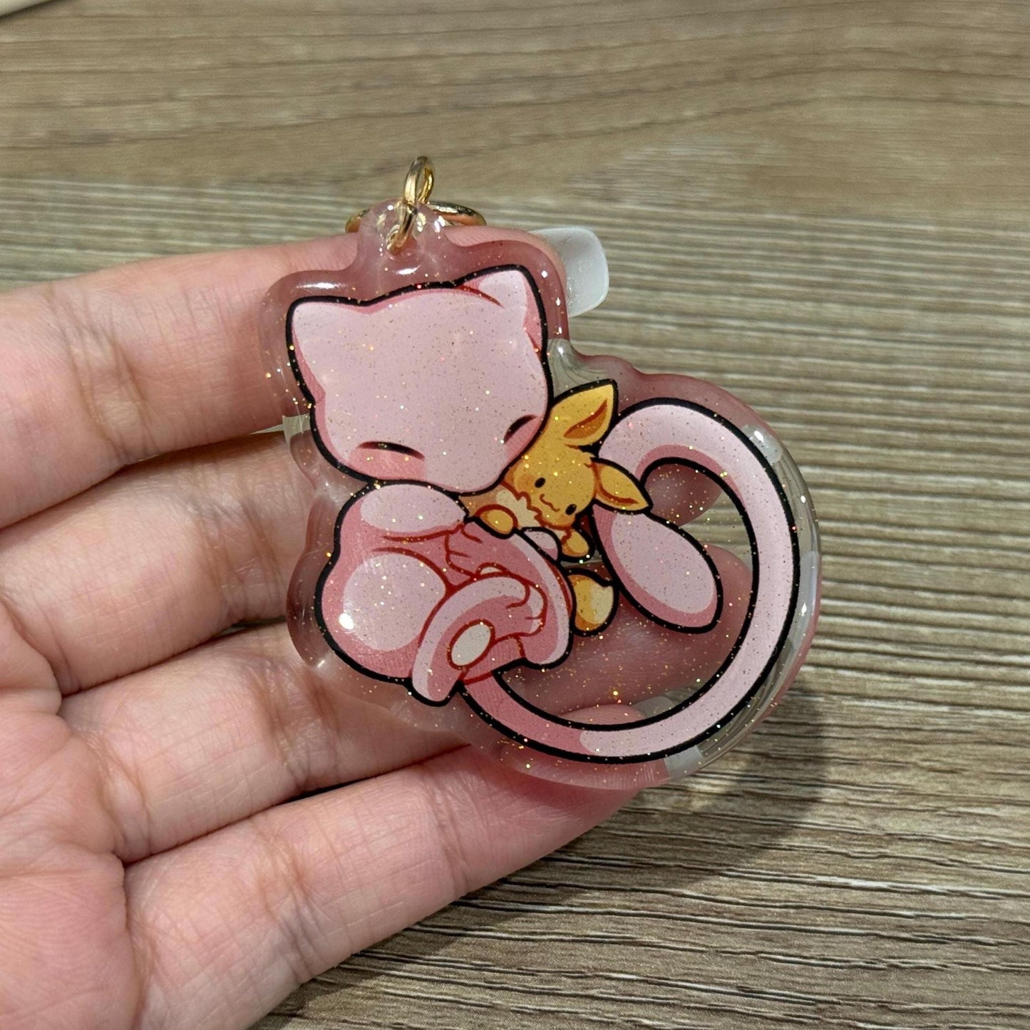 Mew Eevee 2" Acrylic Keychain