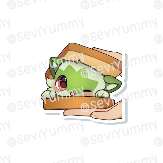 Sprigatito Sandwich Sticker
