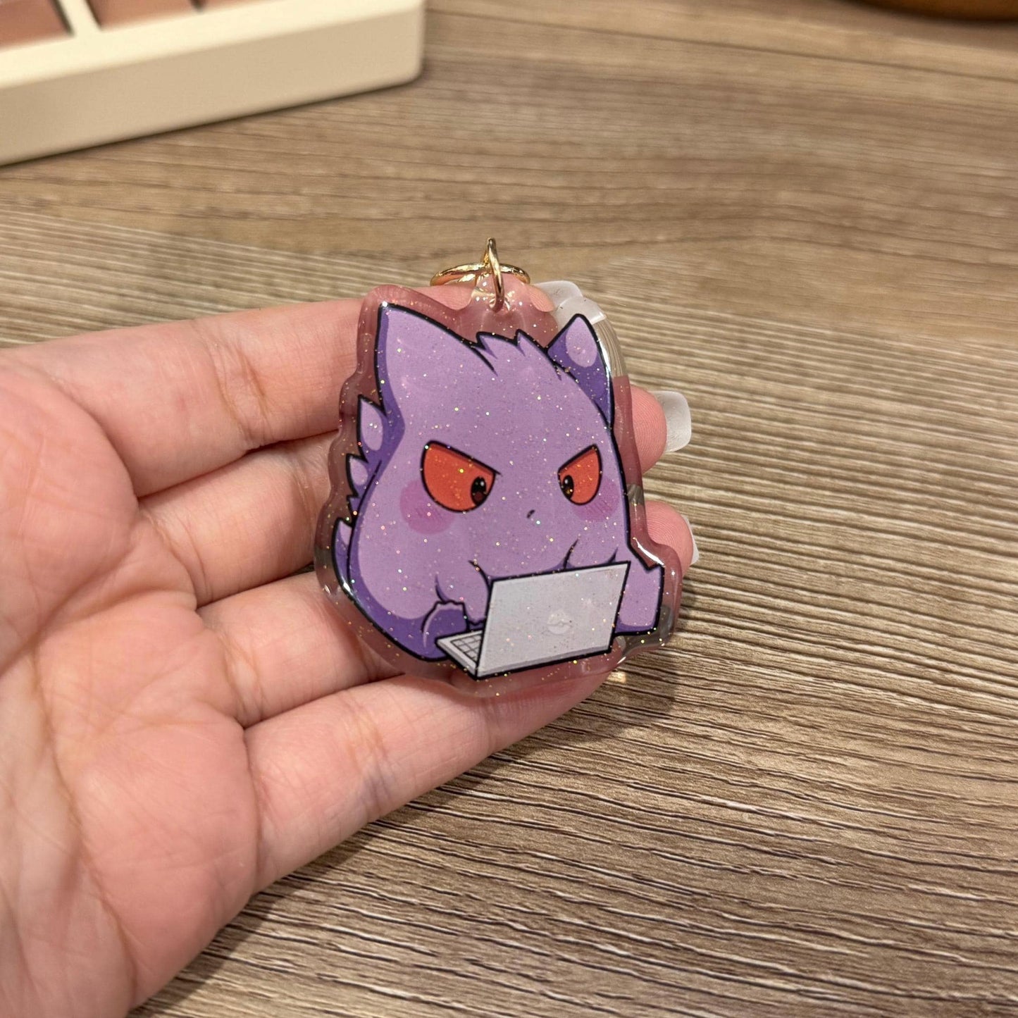 Work Gengar 2" Acrylic Keychain