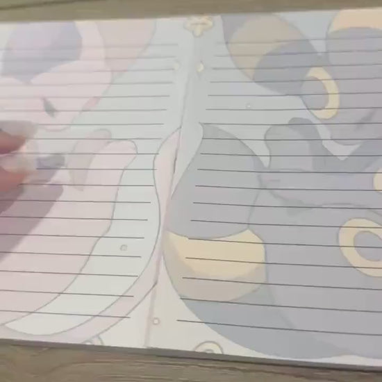 Umbreon / Espeon Memopad, NotePad, School Supplies, Scrapbooking, Journaling