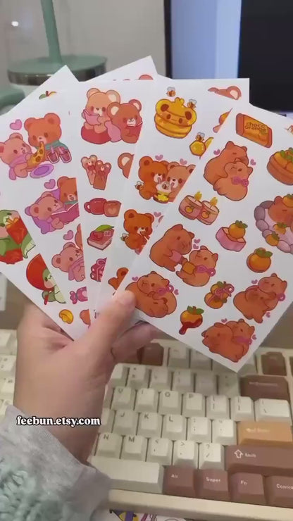 Marshmallow Cocoa Shop Vinyl Sticker Sheet Great for Planners, Journaling, Scrapbooking, Bullet Journals, Laptop, Tumbler, Bottle | SS0149